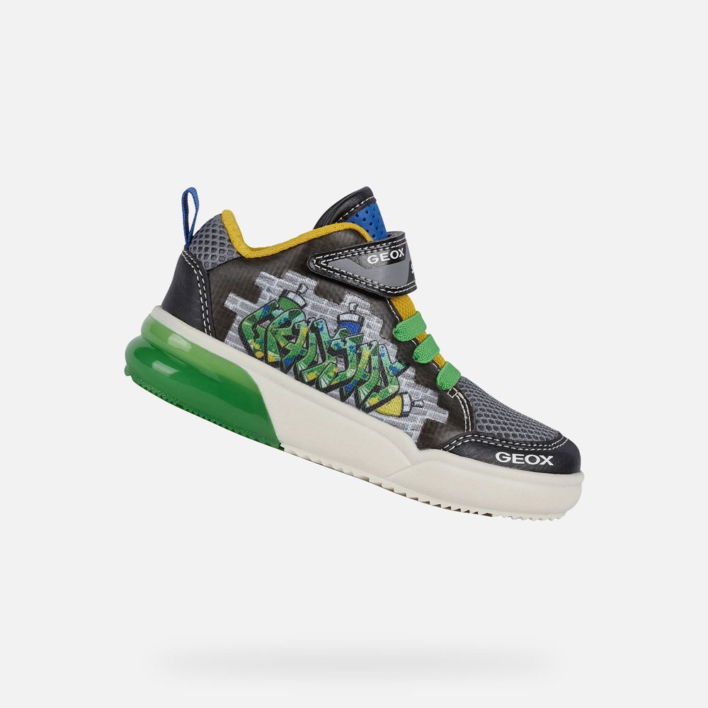 Geox Erkek Çocuk Spor Ayakkabı Yeşil - Grayjay - ZTY-964172